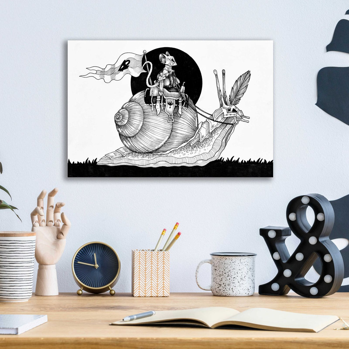 Valiant Steed by Avery Multer - 16x12 acrylic wall art in a room