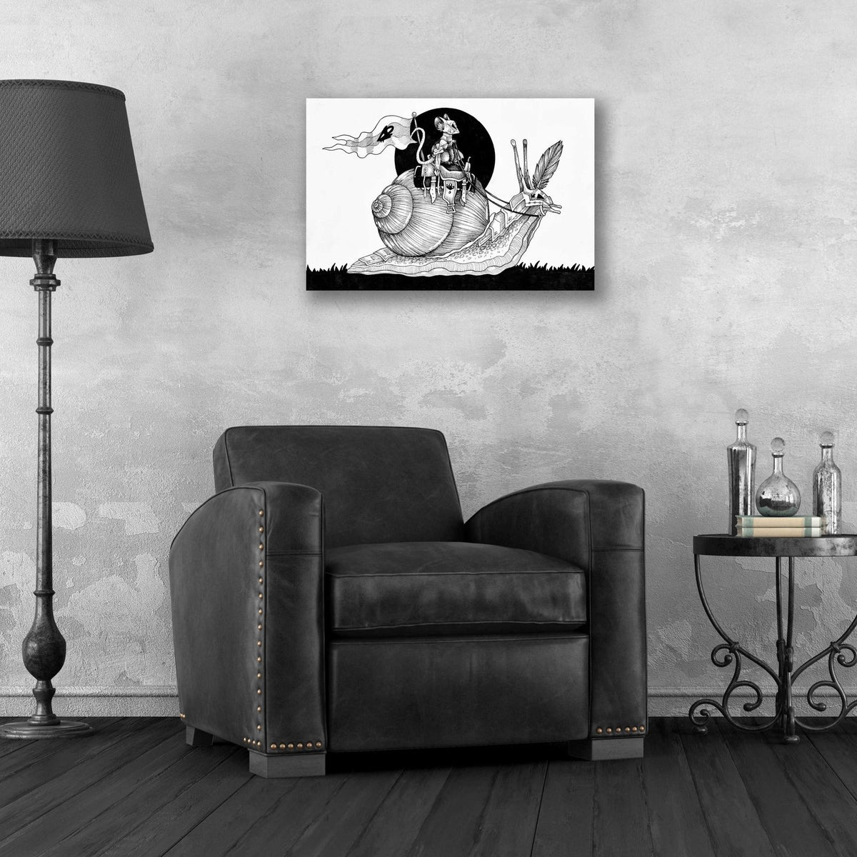 Valiant Steed by Avery Multer - 24x16 acrylic wall art in a room