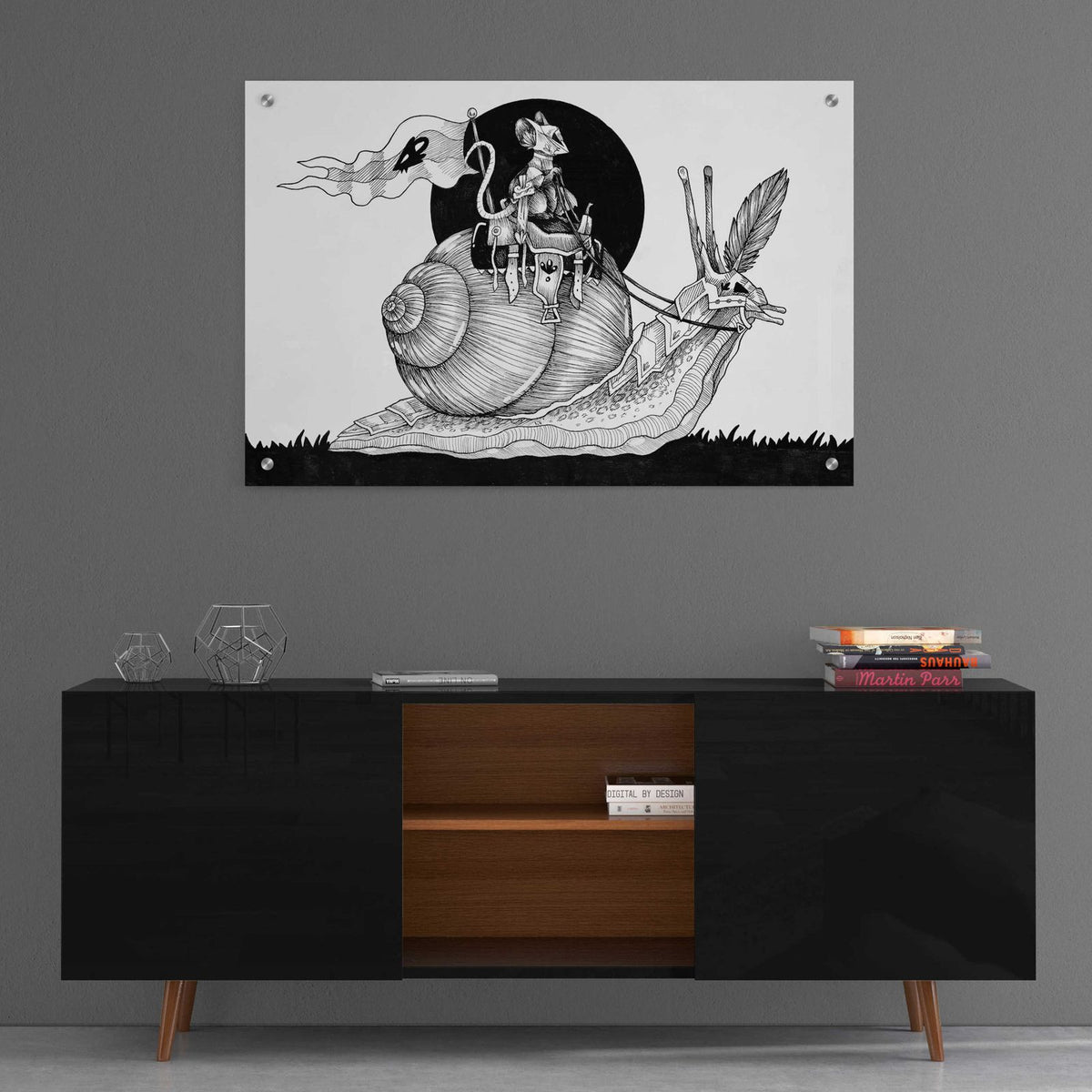Valiant Steed by Avery Multer - 36x24 acrylic wall art in a room