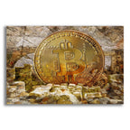 Bitcoin New Age Four by Steve Hunziker acrylic glass wall art