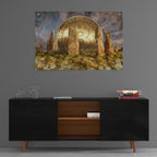Bitcoin New Age Three by Steve Hunziker - 36x24 acrylic wall art in a room