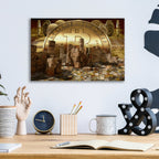 Bitcoin New Age Seven by Steve Hunziker - 16x12 acrylic wall art in a room