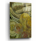 Grunge Bitcoin Three by Steve Hunziker acrylic glass wall art