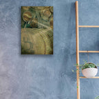 Grunge Bitcoin Four by Steve Hunziker - 16x24 acrylic wall art in a room