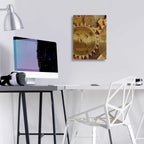 Grunge Bitcoin Five by Steve Hunziker - 12x16 acrylic wall art in a room