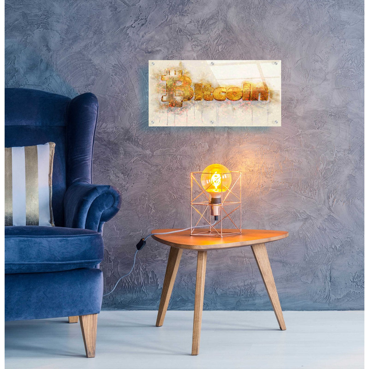 Bitcoin Era 4 by Surma and Guillen - 24x12 acrylic wall art in a room
