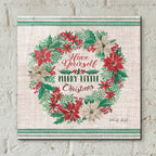 Have Yourself a Merry Little Christmas Embroidery by Cindy Jacobs - 12x12 acrylic wall art in a room