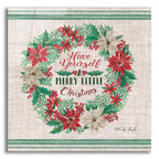 Have Yourself a Merry Little Christmas Embroidery by Cindy Jacobs acrylic glass wall art