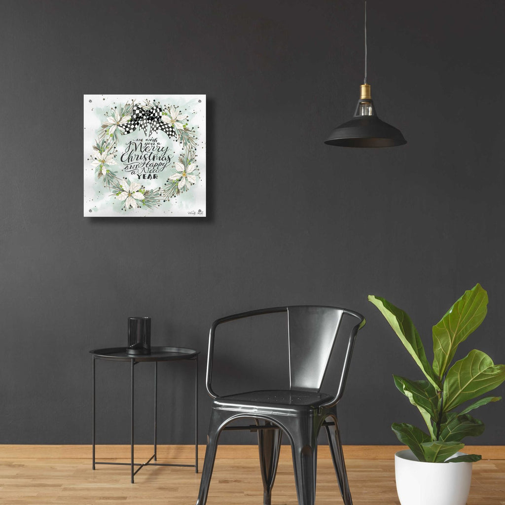 We Wish You a Merry Christmas by Cindy Jacobs - 24x24 acrylic wall art in a room