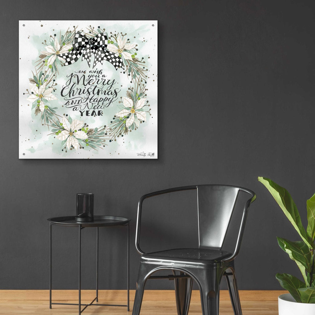 We Wish You a Merry Christmas by Cindy Jacobs - 36x36 acrylic wall art in a room