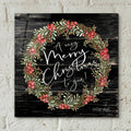 A Very Merry Christmas Wreath by Cindy Jacobs - 12x12 acrylic wall art in a room