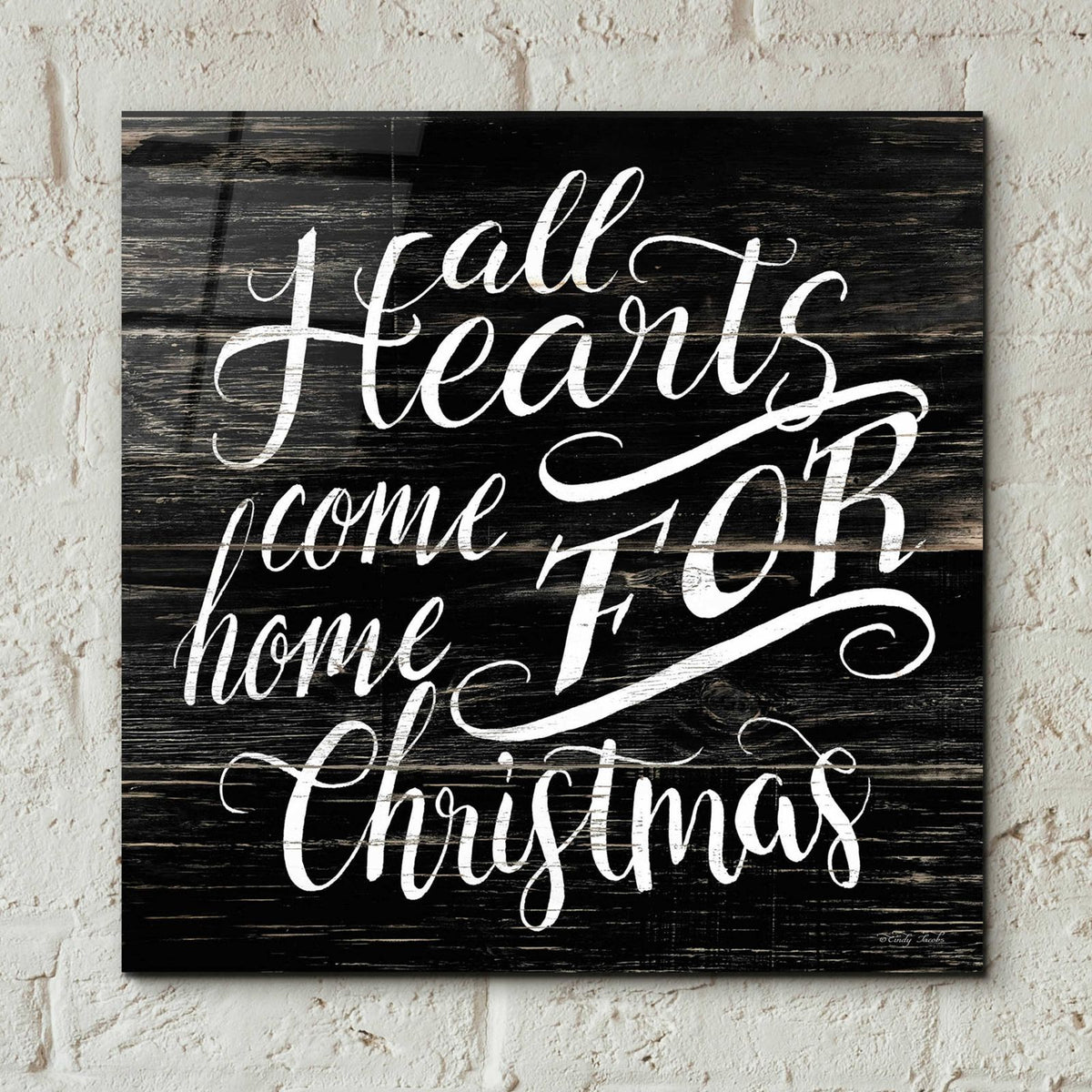 Home For Christmas by Cindy Jacobs - 12x12 acrylic wall art in a room