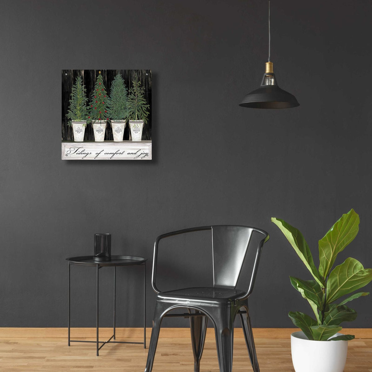 Tidings of Comfort & Joy by Cindy Jacobs - 24x24 acrylic wall art in a room