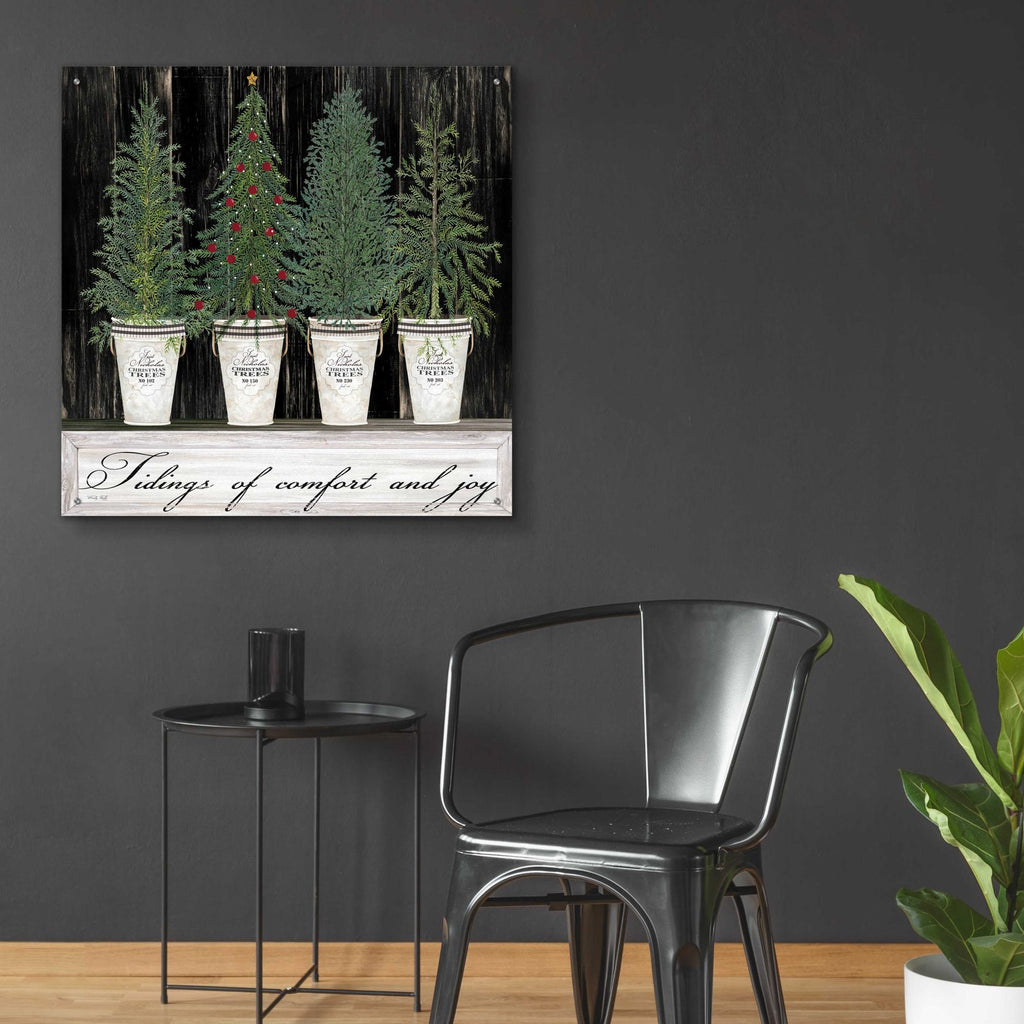 Tidings of Comfort & Joy by Cindy Jacobs - 36x36 acrylic wall art in a room
