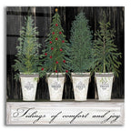 Tidings of Comfort & Joy by Cindy Jacobs acrylic glass wall art