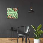 Season's Greetings Florals by Cindy Jacobs - 24x24 acrylic wall art in a room
