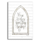 Home is Where Your Story Begins Arch by Cindy Jacobs acrylic glass wall art