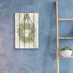 Epic Art 'Gather Wreath on Wood Panels' by Cindy Jacobs, Acrylic Glass Wall Art,16x24