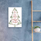 Merry Christmas Wishes Tree by Cindy Jacobs - 16x24 acrylic wall art in a room