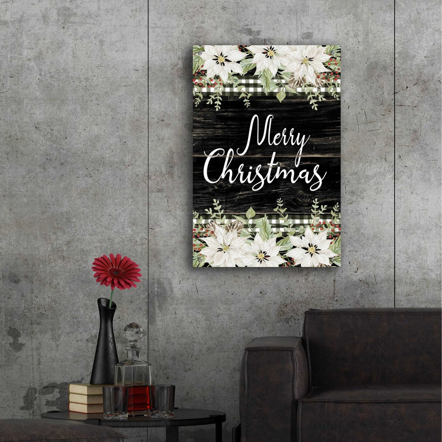 Epic Art 'Merry Christmas' by Cindy Jacobs, Acrylic Glass Wall Art,24x36