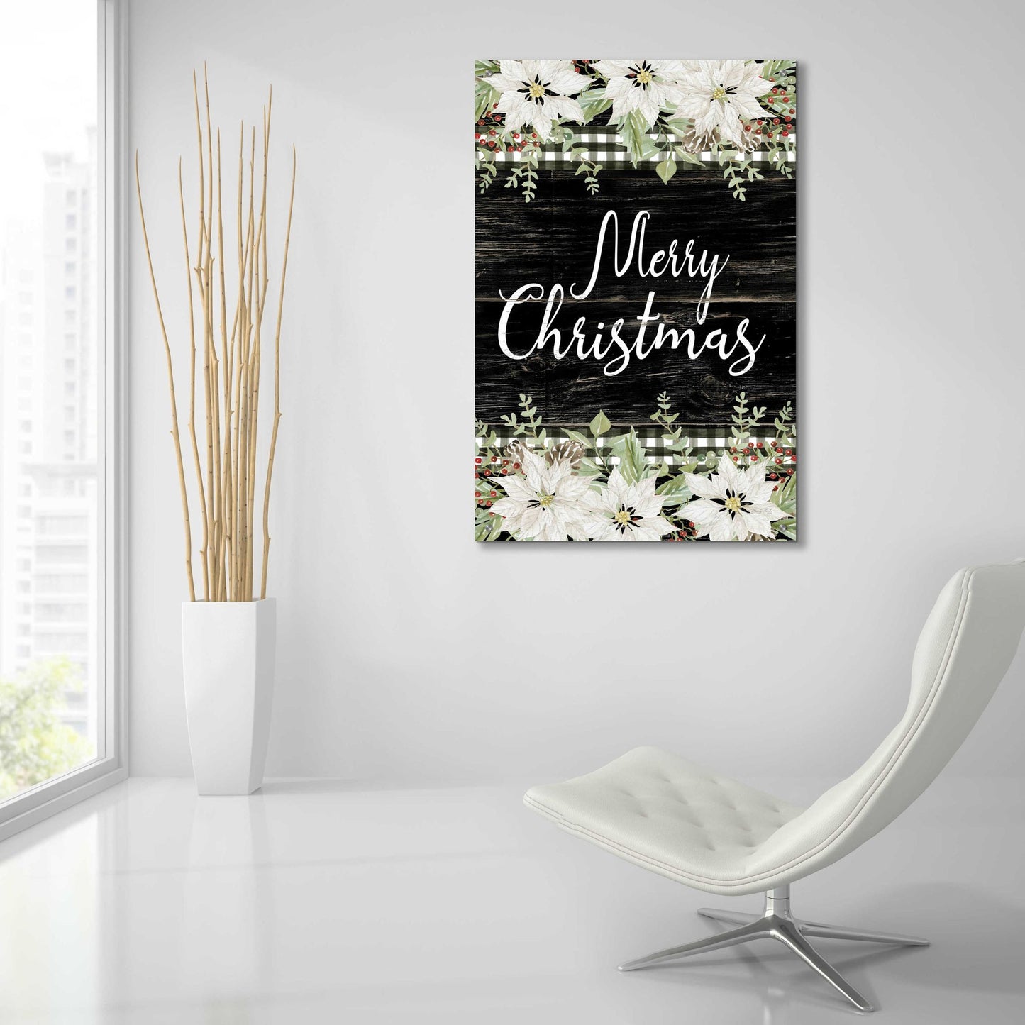 Epic Art 'Merry Christmas' by Cindy Jacobs, Acrylic Glass Wall Art,24x36