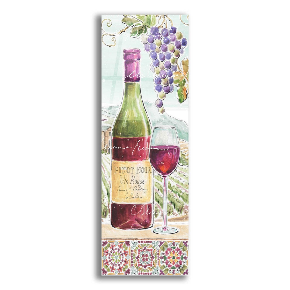 Wine Country VI by Daphne Brissonnet acrylic glass wall art