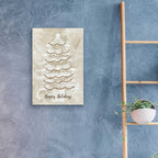 Winter Whisper Happy Holidays Tree by Cindy Jacobs - 16x24 acrylic wall art in a room