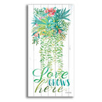 Epic Art 'Love Grows Hanging Plant' by Cindy Jacobs, Acrylic Glass Wall Art,2-1