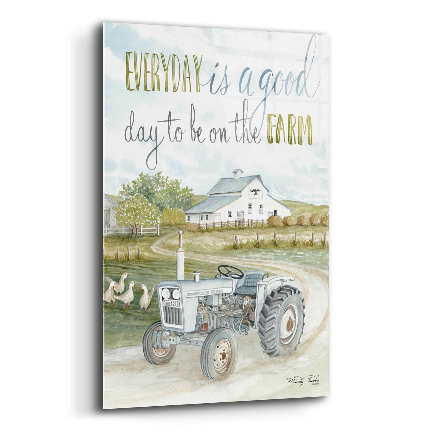 Epic Art 'Good Day' by Cindy Jacobs, Acrylic Glass Wall Art,12x16