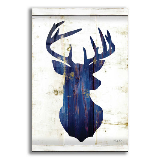 Epic Art 'Midnight Blue Deer III' by Cindy Jacobs, Acrylic Glass Wall Art