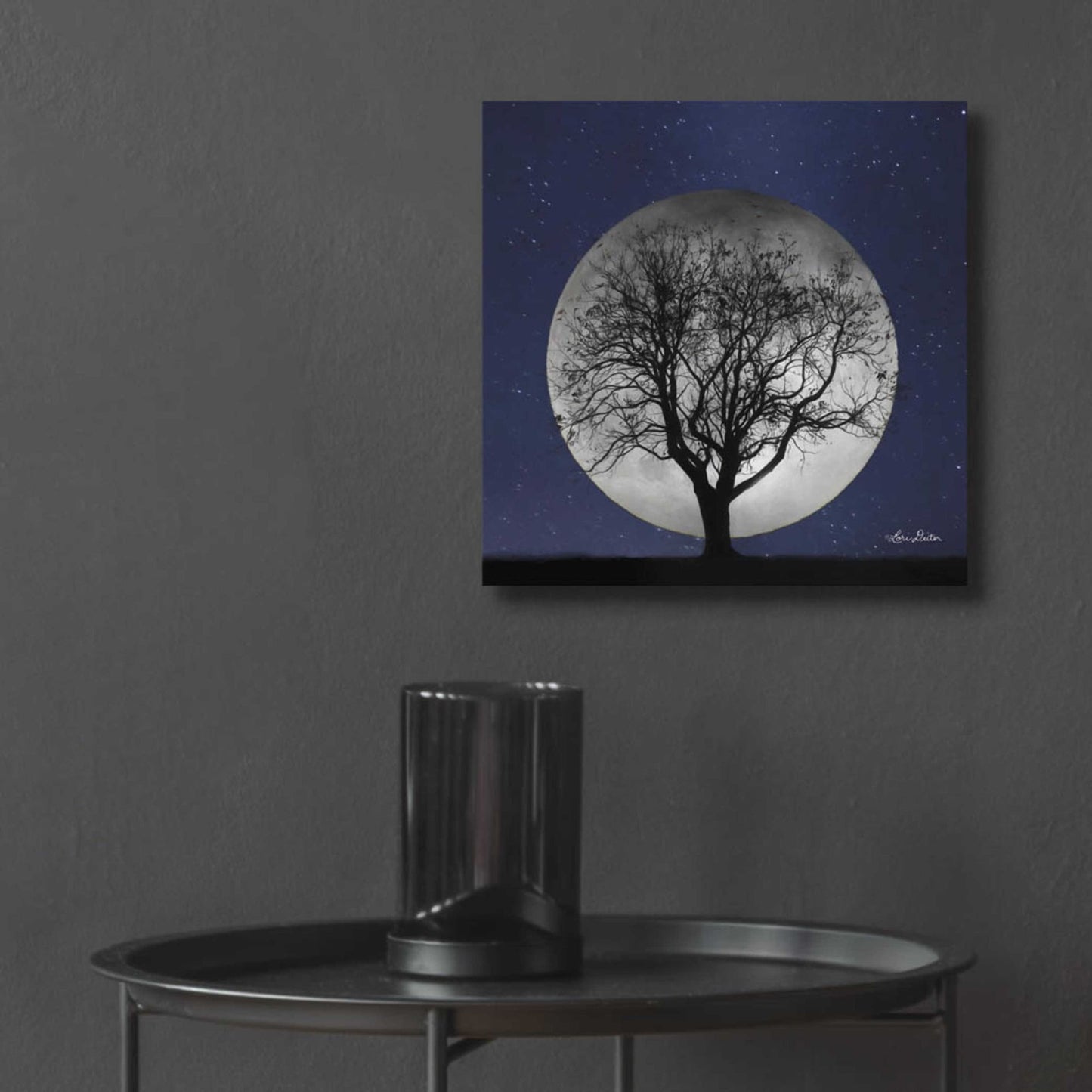 Epic Art 'Full Moon' by Lori Deiter, Acrylic Glass Wall Art,12x12