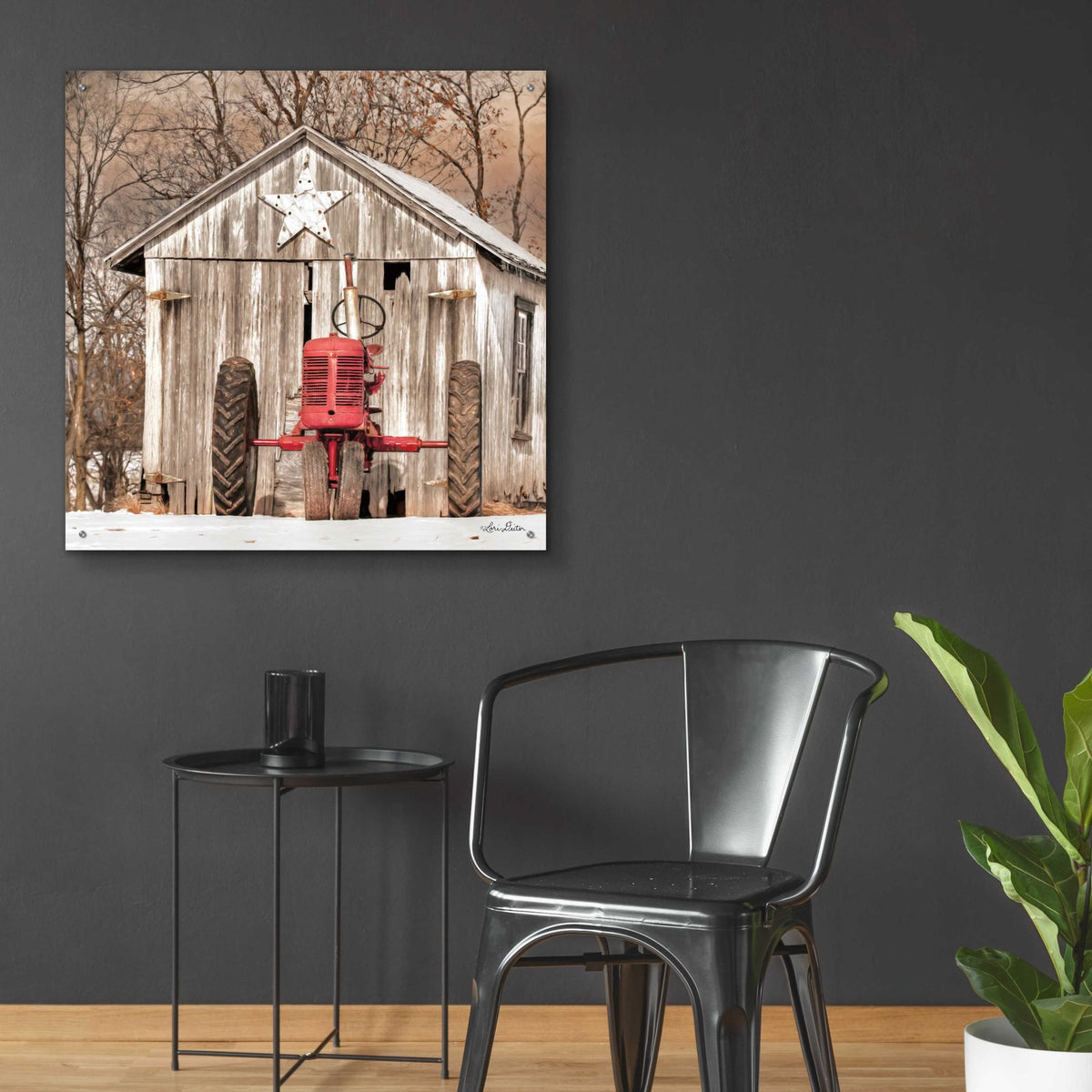 Epic Art 'Star Shed' by Lori Deiter, Acrylic Glass Wall Art,36x36