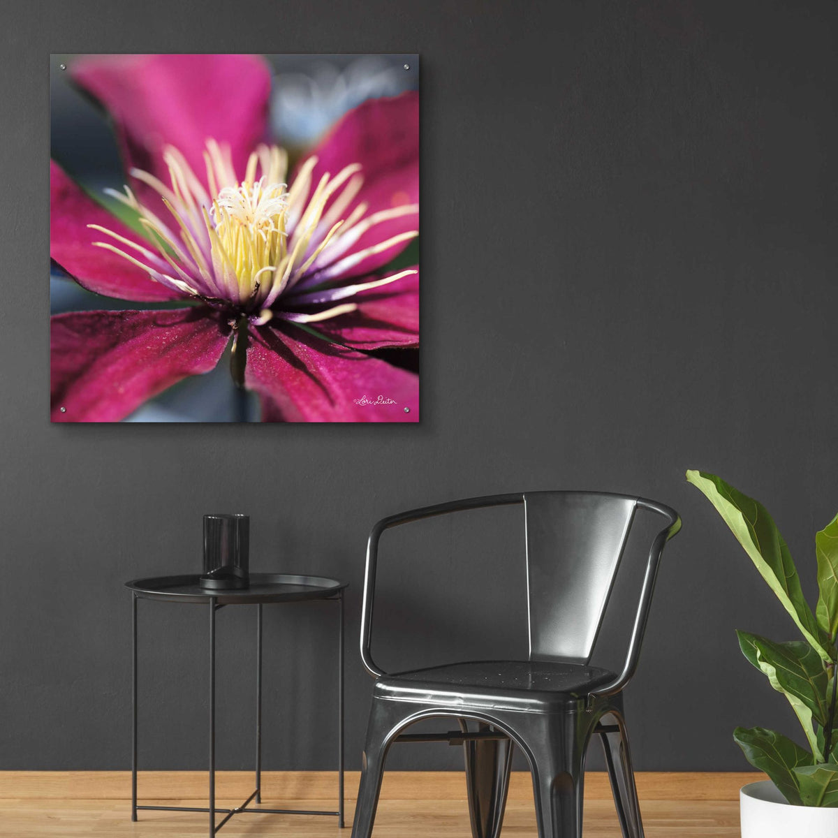 Epic Art 'Floral Pop II' by Lori Deiter, Acrylic Glass Wall Art,36x36
