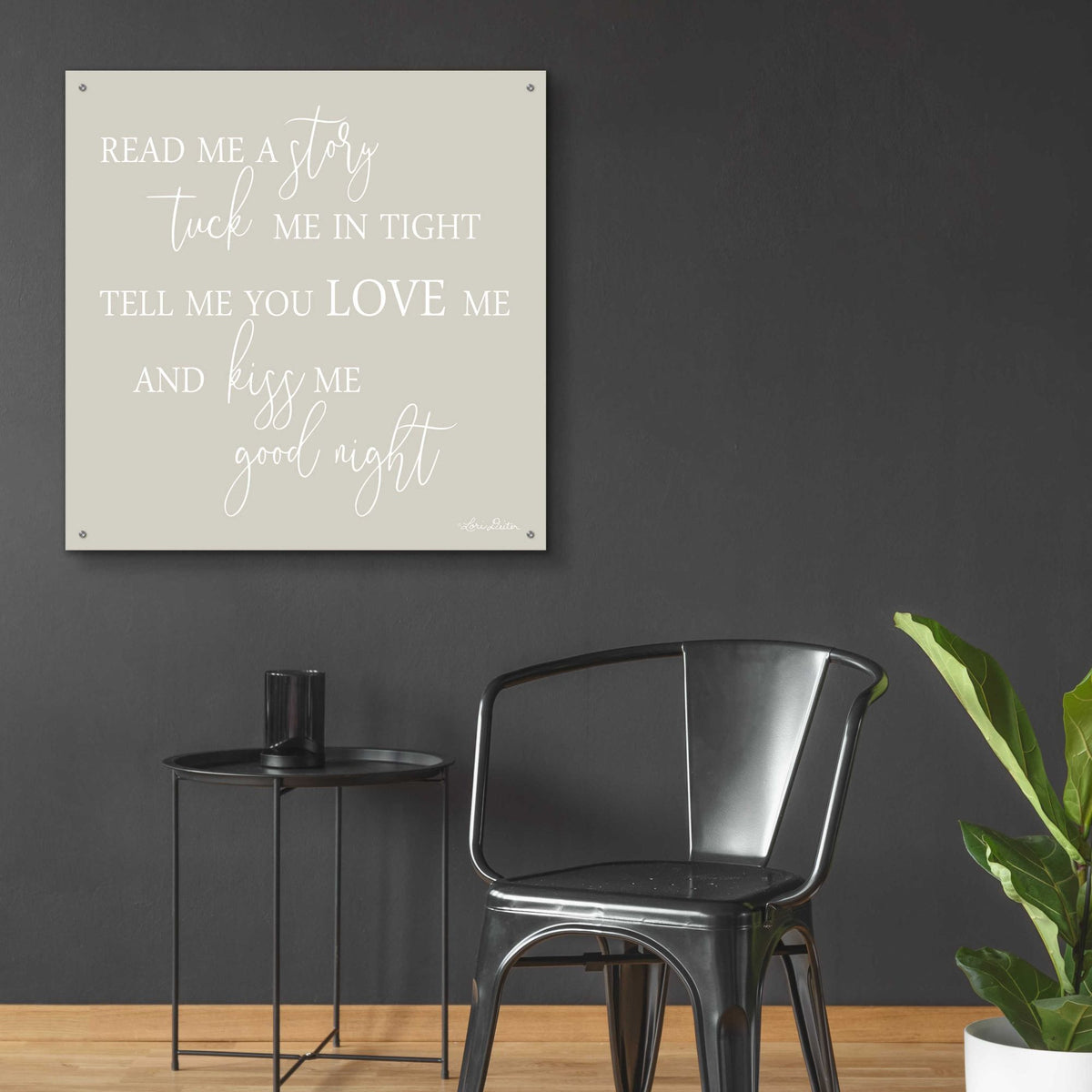 Epic Art 'Read Me a Story' by Lori Deiter, Acrylic Glass Wall Art,36x36