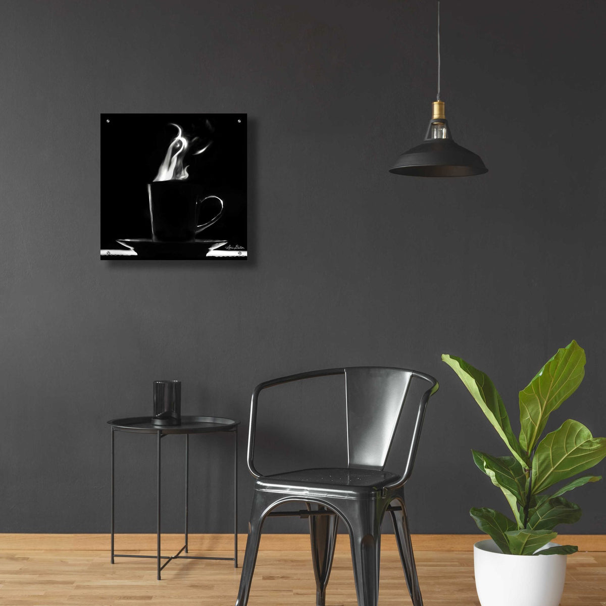 Epic Art 'Coffee Time II' by Lori Deiter, Acrylic Glass Wall Art,24x24