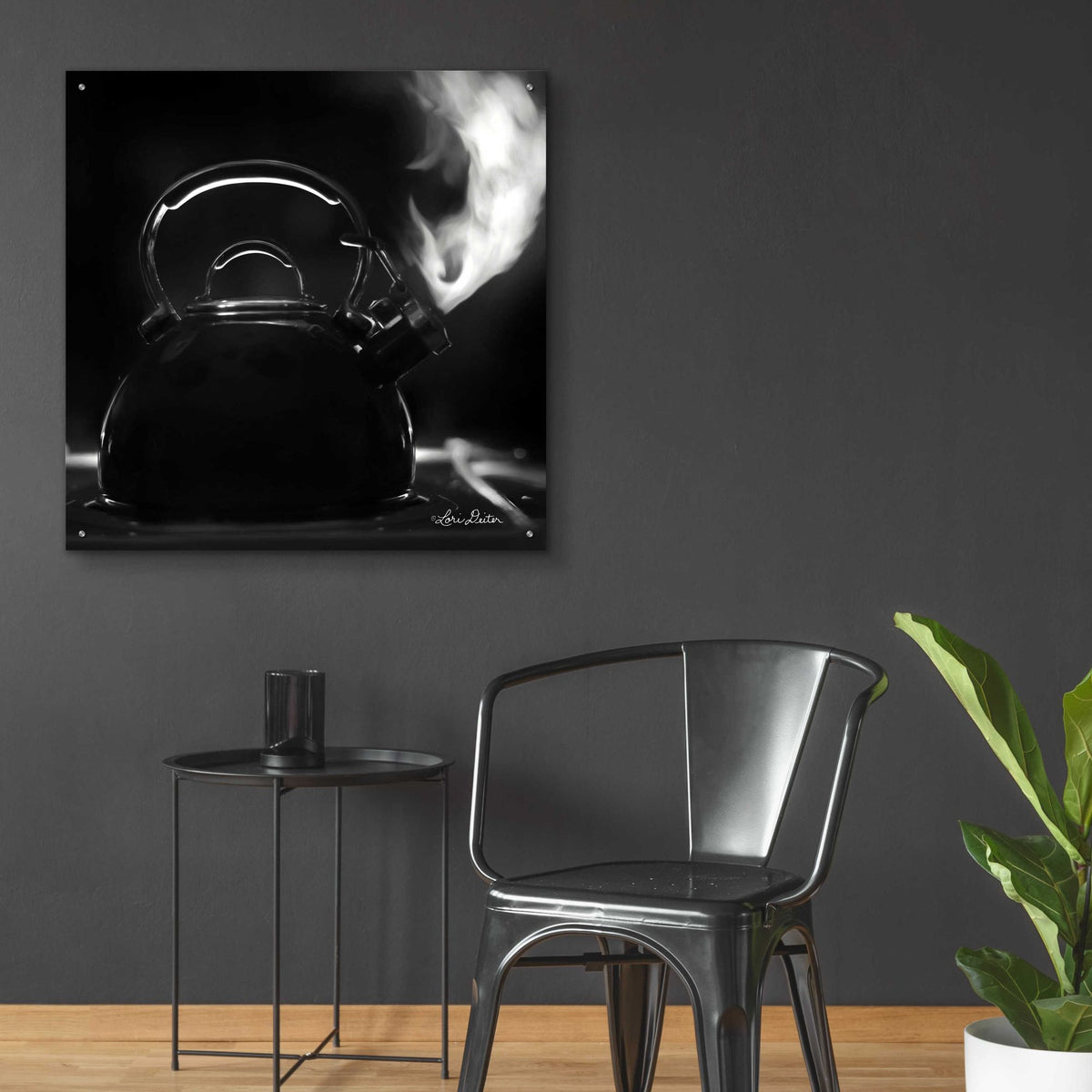 Epic Art 'Tea Time II' by Lori Deiter, Acrylic Glass Wall Art,36x36