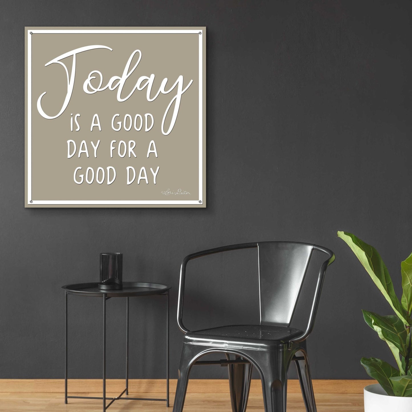 Epic Art 'Today is a Good Day' by Lori Deiter, Acrylic Glass Wall Art,36x36