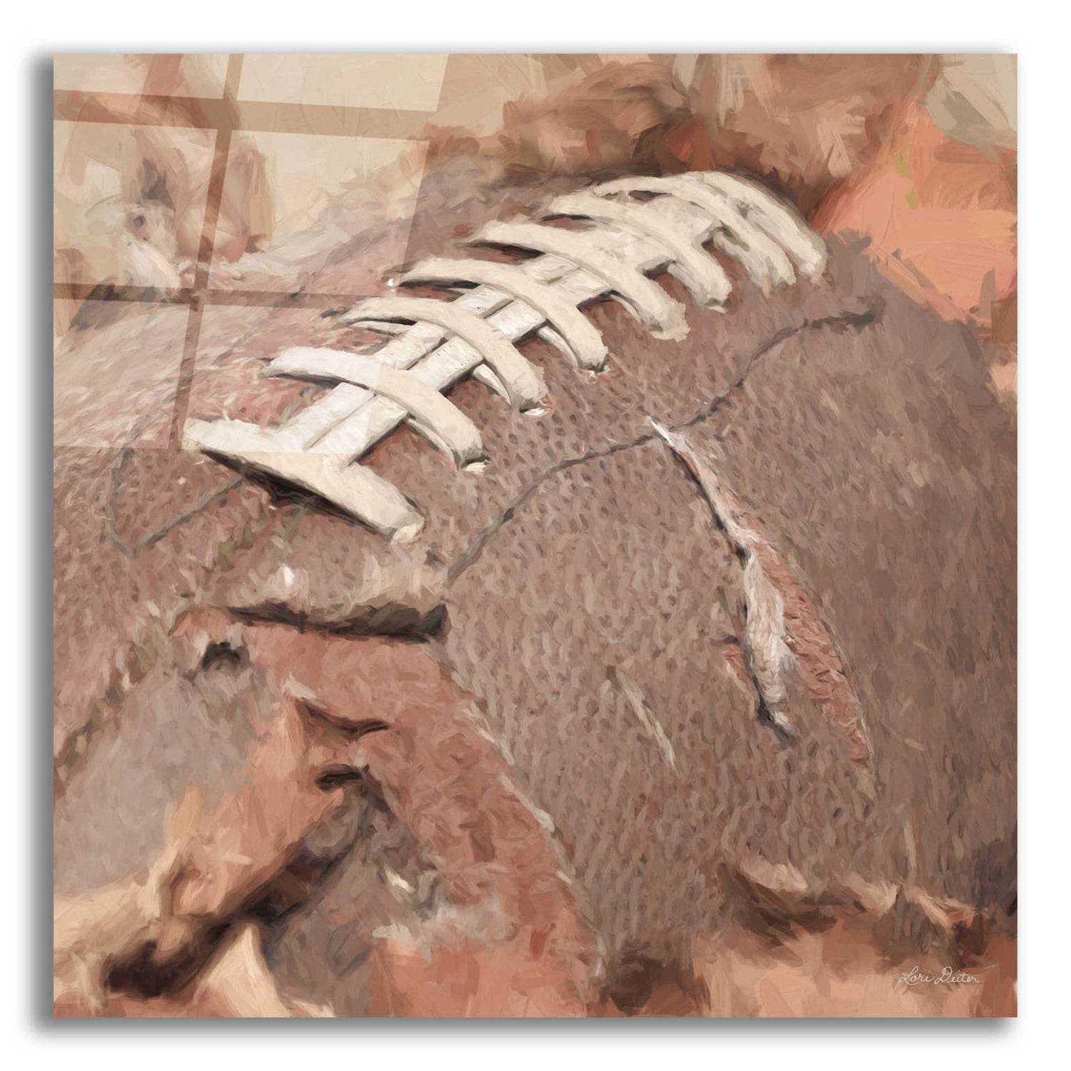 Epic Art 'Football Season' by Lori Deiter, Acrylic Glass Wall Art