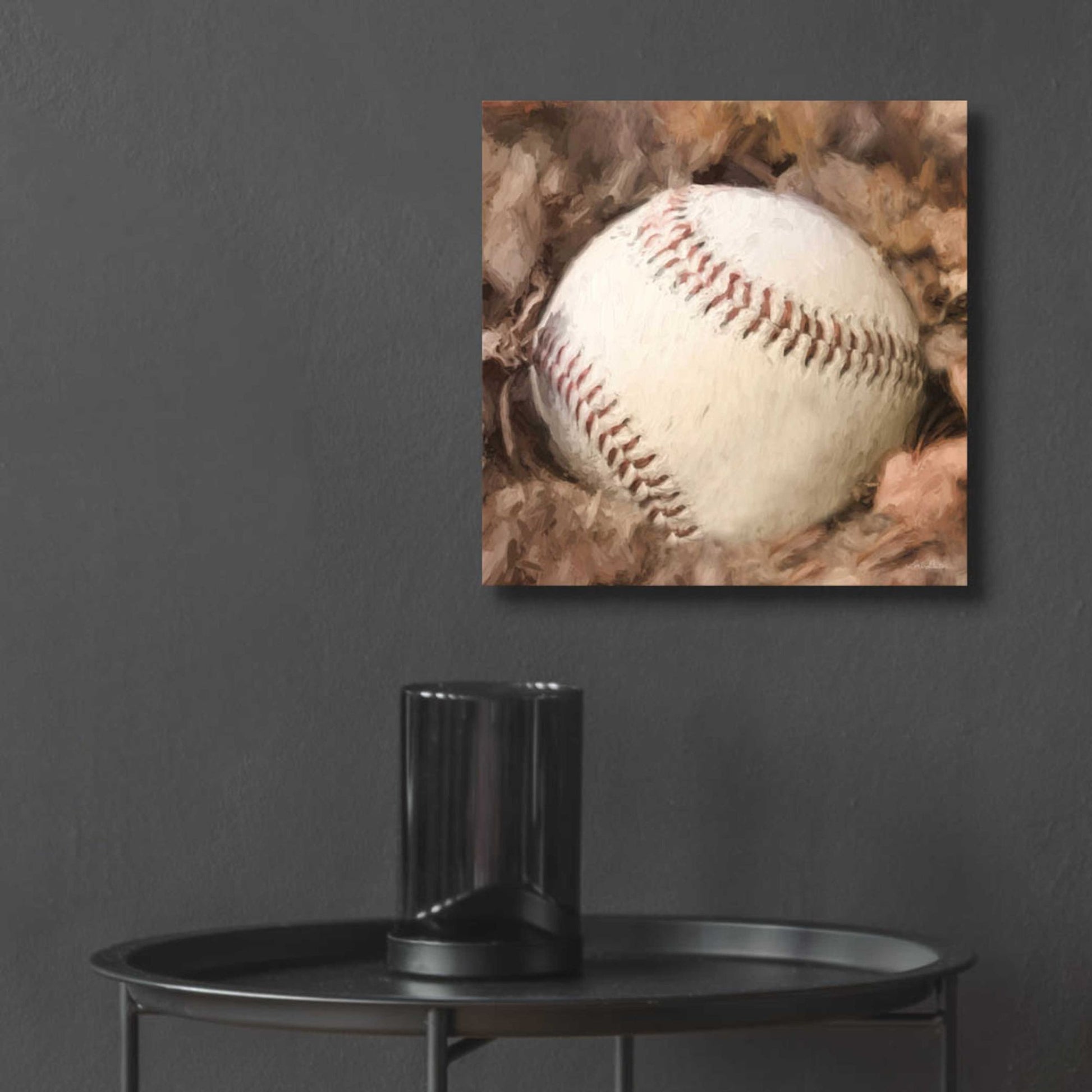 Epic Art 'Baseball Season' by Lori Deiter, Acrylic Glass Wall Art,12x12