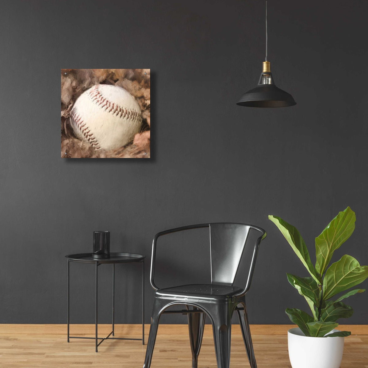 Epic Art 'Baseball Season' by Lori Deiter, Acrylic Glass Wall Art,24x24