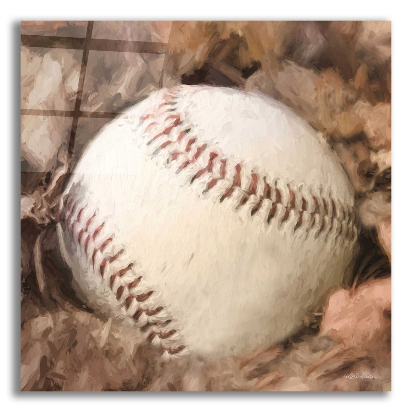 Epic Art 'Baseball Season' by Lori Deiter, Acrylic Glass Wall Art