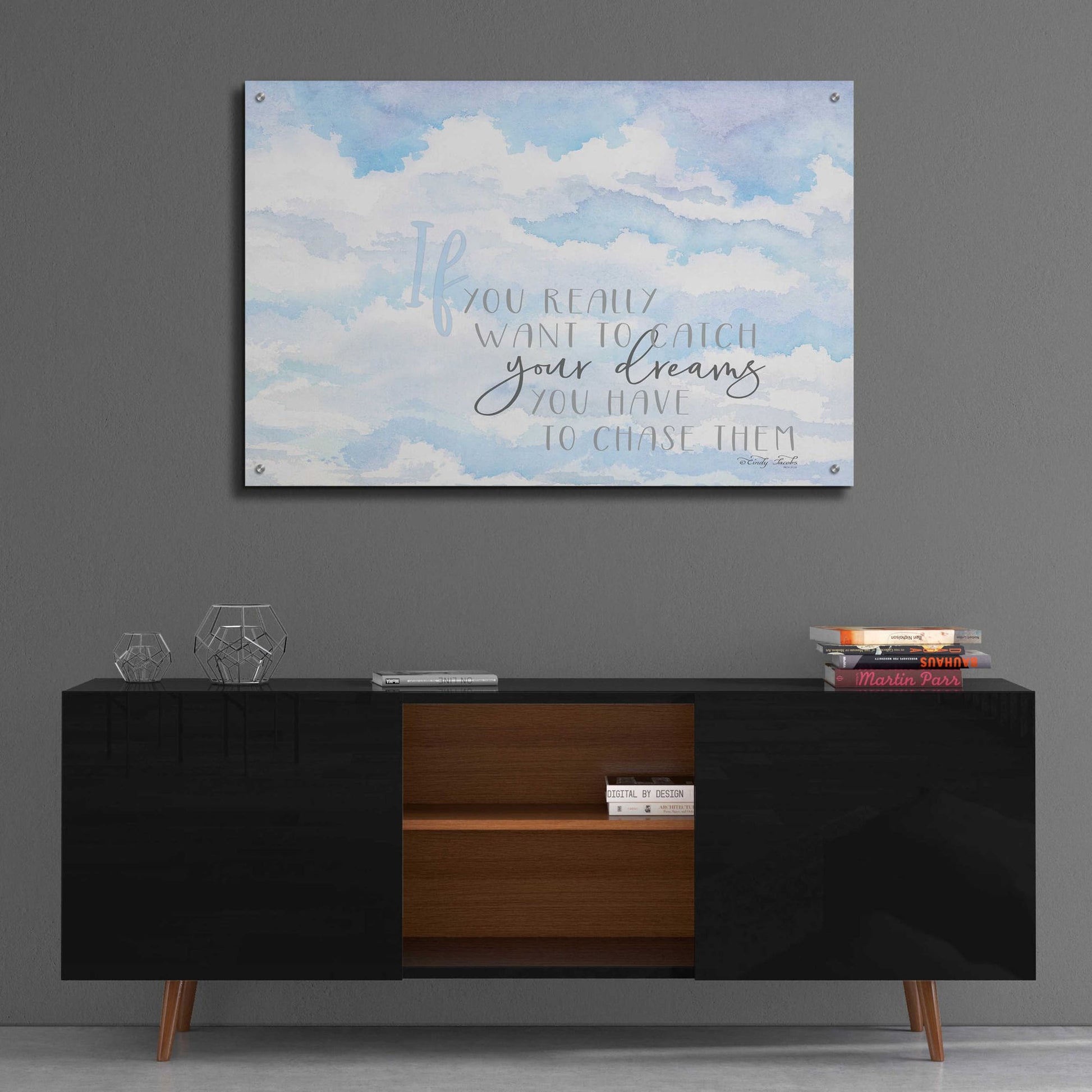 Epic Art 'Chase Your Dreams' by Cindy Jacobs, Acrylic Glass Wall Art,36x24
