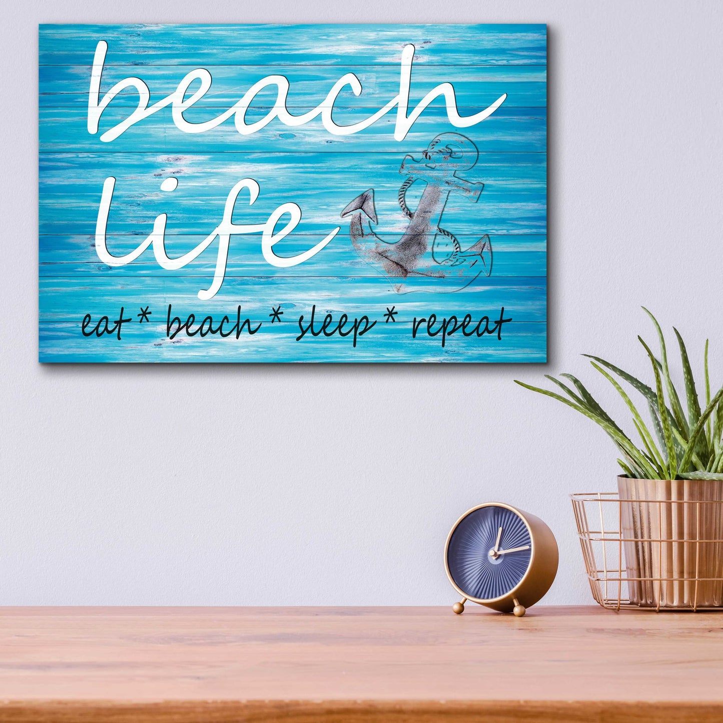 Epic Art 'Beach Life' by Cindy Jacobs, Acrylic Glass Wall Art,16x12