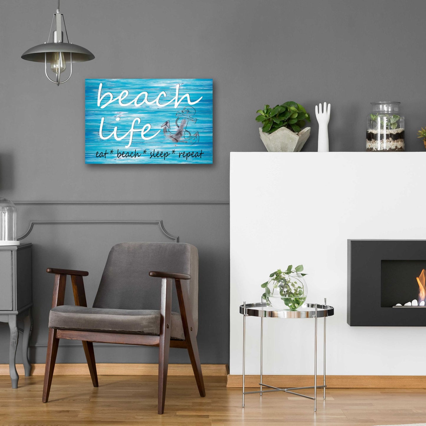 Epic Art 'Beach Life' by Cindy Jacobs, Acrylic Glass Wall Art,24x16