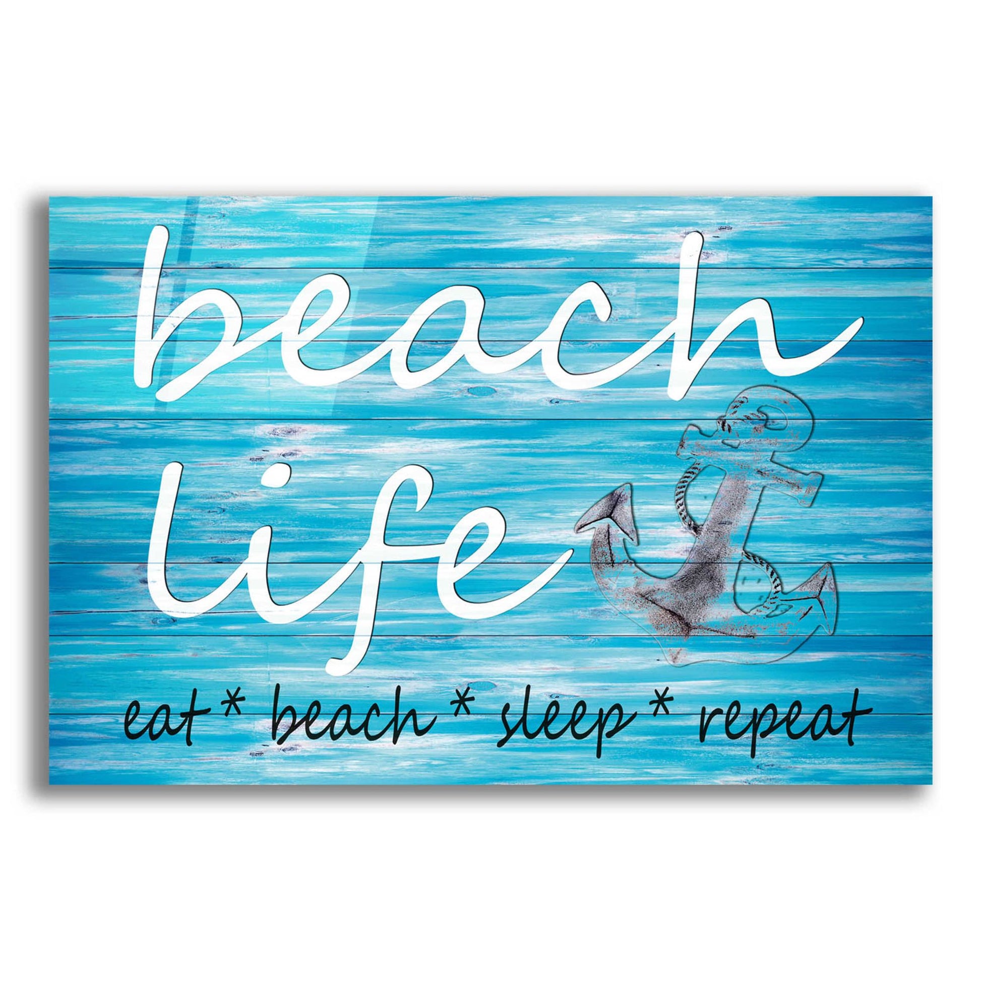 Epic Art 'Beach Life' by Cindy Jacobs, Acrylic Glass Wall Art,24x16