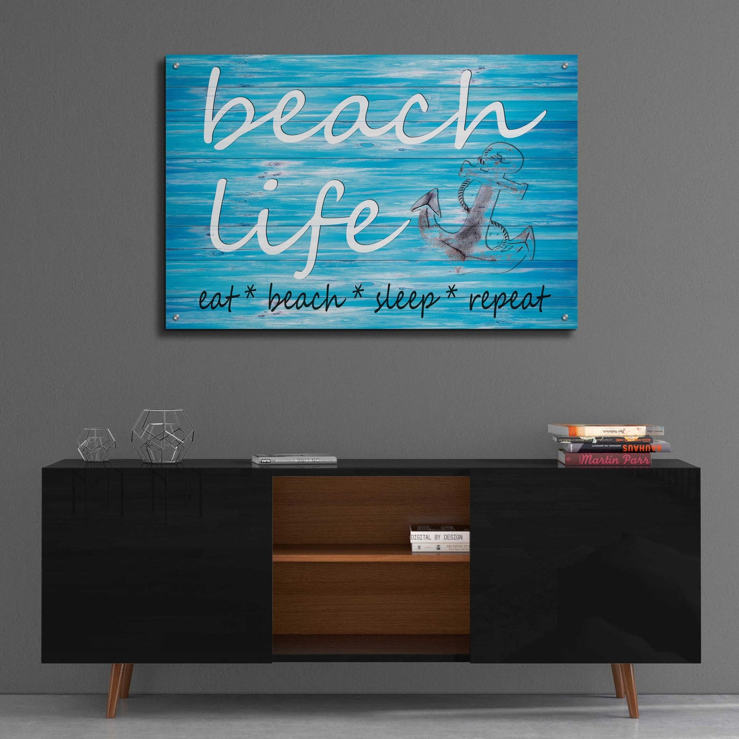 Epic Art 'Beach Life' by Cindy Jacobs, Acrylic Glass Wall Art,36x24