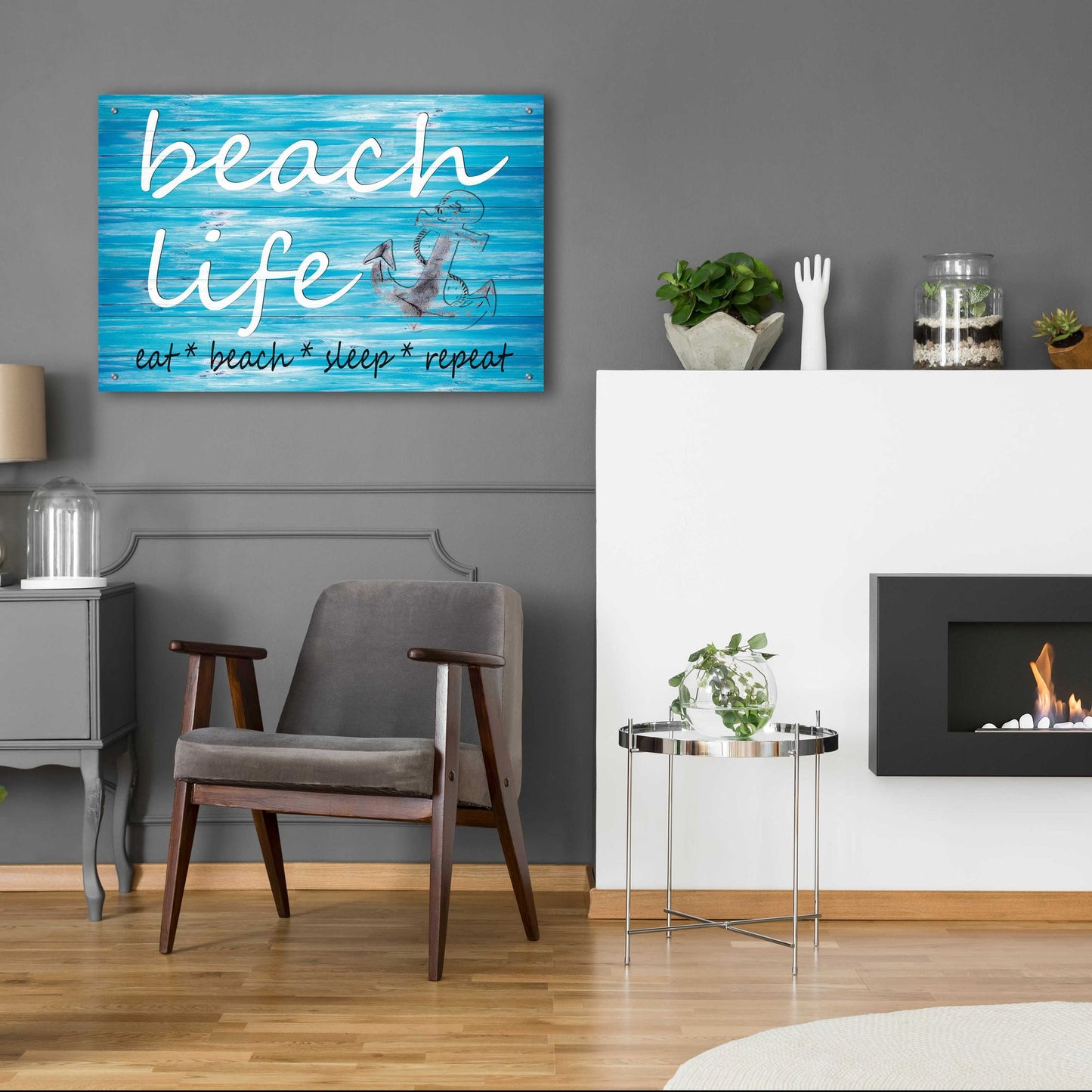 Epic Art 'Beach Life' by Cindy Jacobs, Acrylic Glass Wall Art,36x24