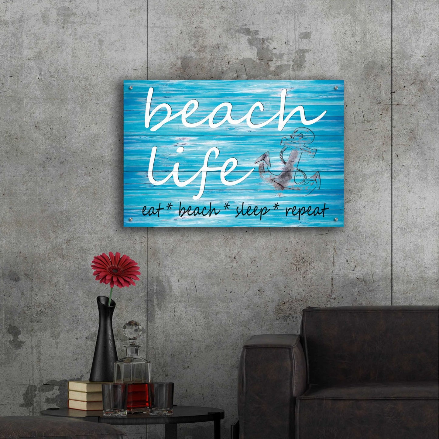 Epic Art 'Beach Life' by Cindy Jacobs, Acrylic Glass Wall Art,36x24