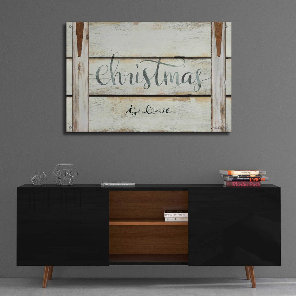 Christmas is Love by Cindy Jacobs - 36x24 acrylic wall art in a room
