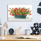 Epic Art 'Seasons Greetings Pot' by Cindy Jacobs, Acrylic Glass Wall Art,16x12